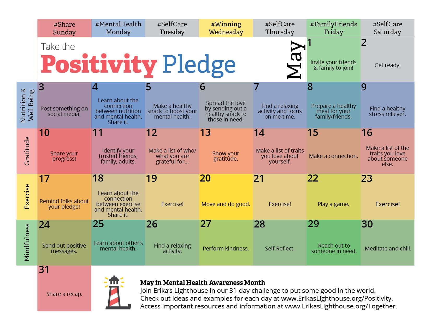 Calendar Positivity Pledge