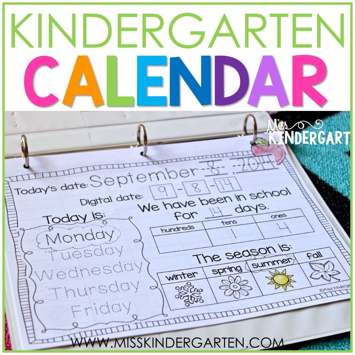 calendar time in kindergarten miss kindergarten