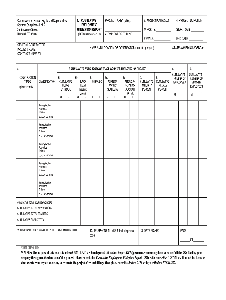 Chro Cc257 Cc257a Cc257b Forms Fill Out And Sign Printable Pdf Template | Signnow