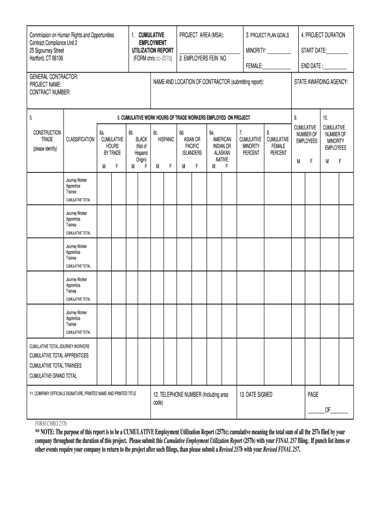 chro cc257 cc257a cc257b forms fill out and sign printable pdf template | signnow