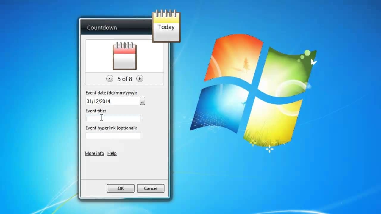 Countdown 2 Date Gadget For Windows 7