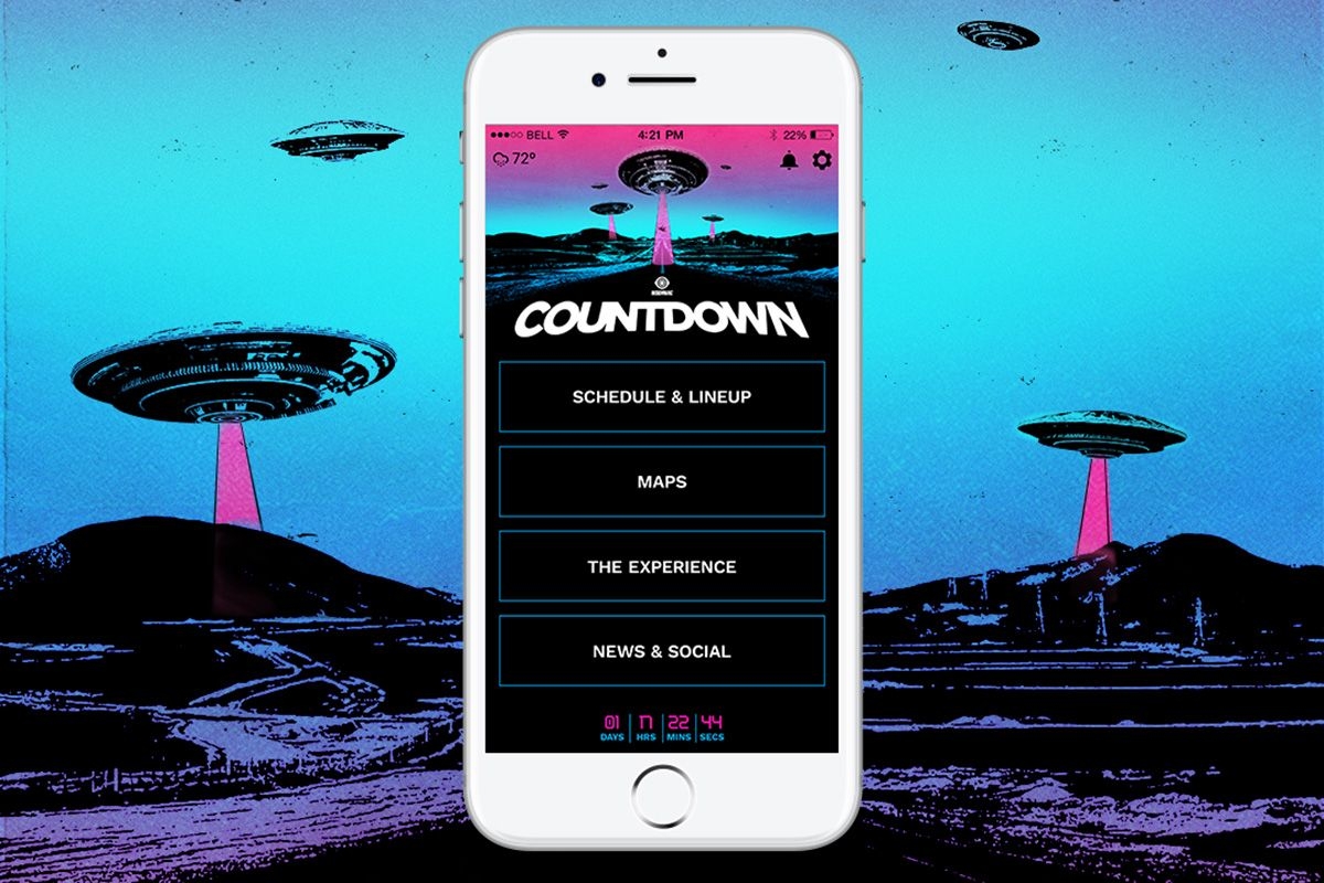 countdown 2018 mobile app &amp; set times released | insomniac