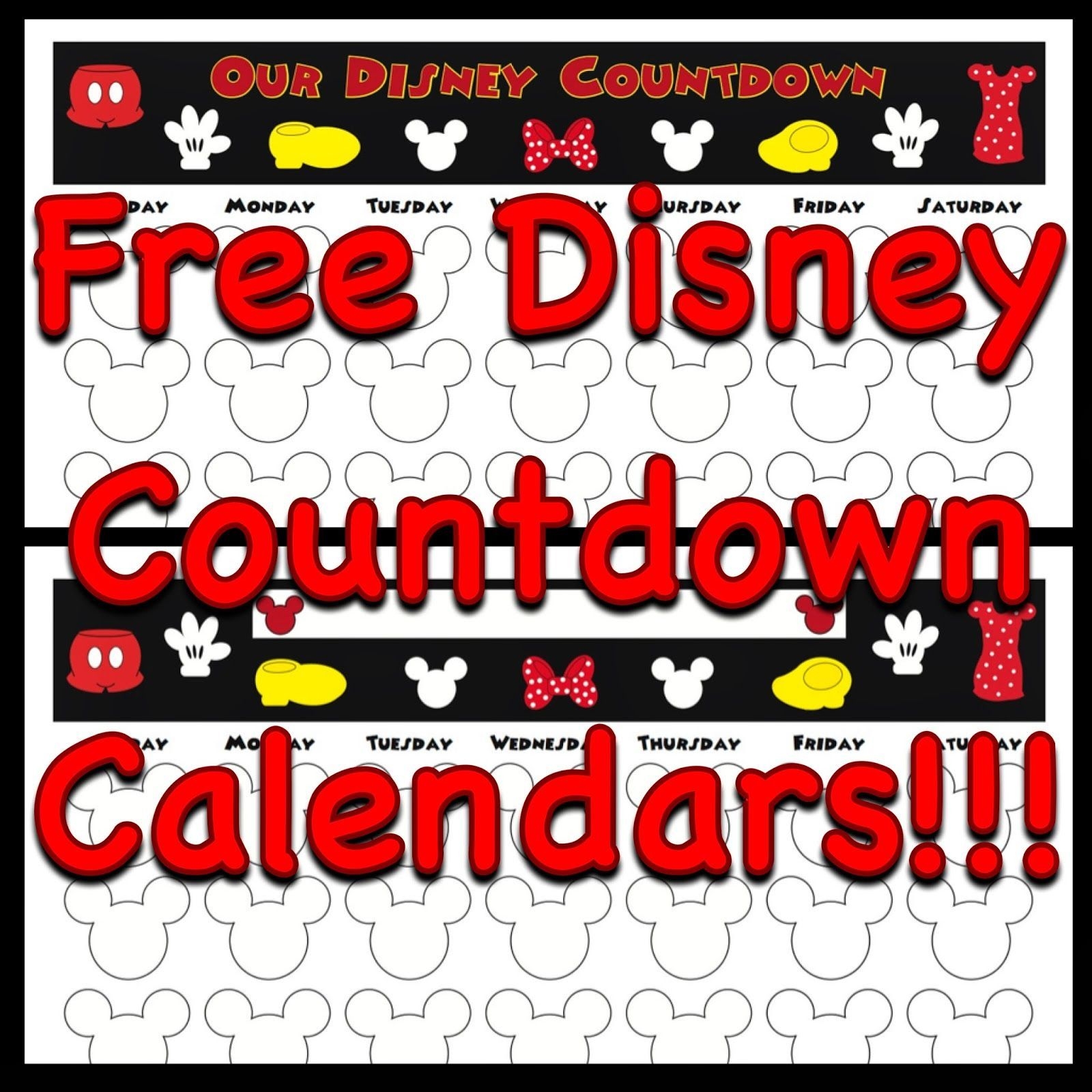 Countdown Calendars | Disney Calendar, Disney Countdown