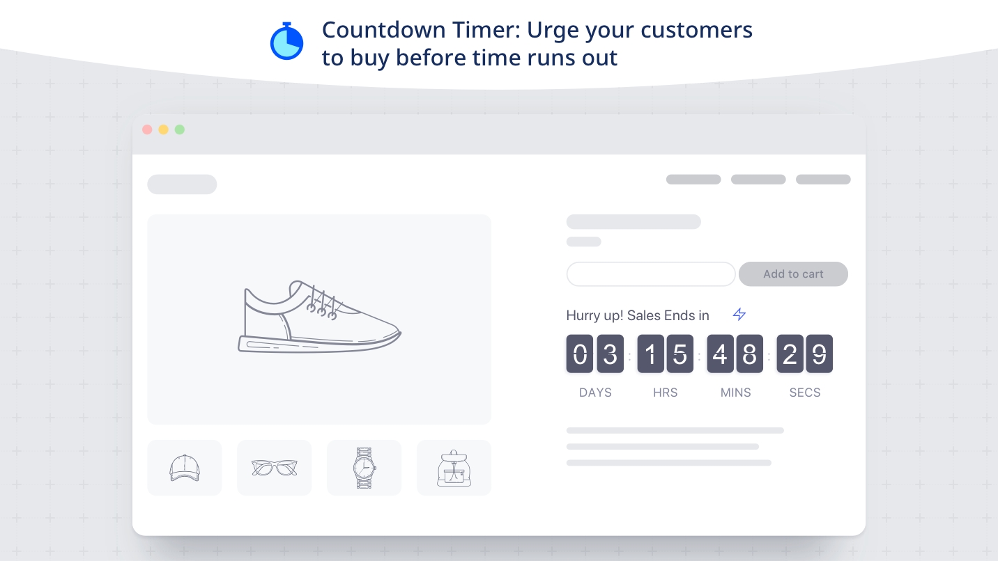 countdown cart create product urgency and scarcity