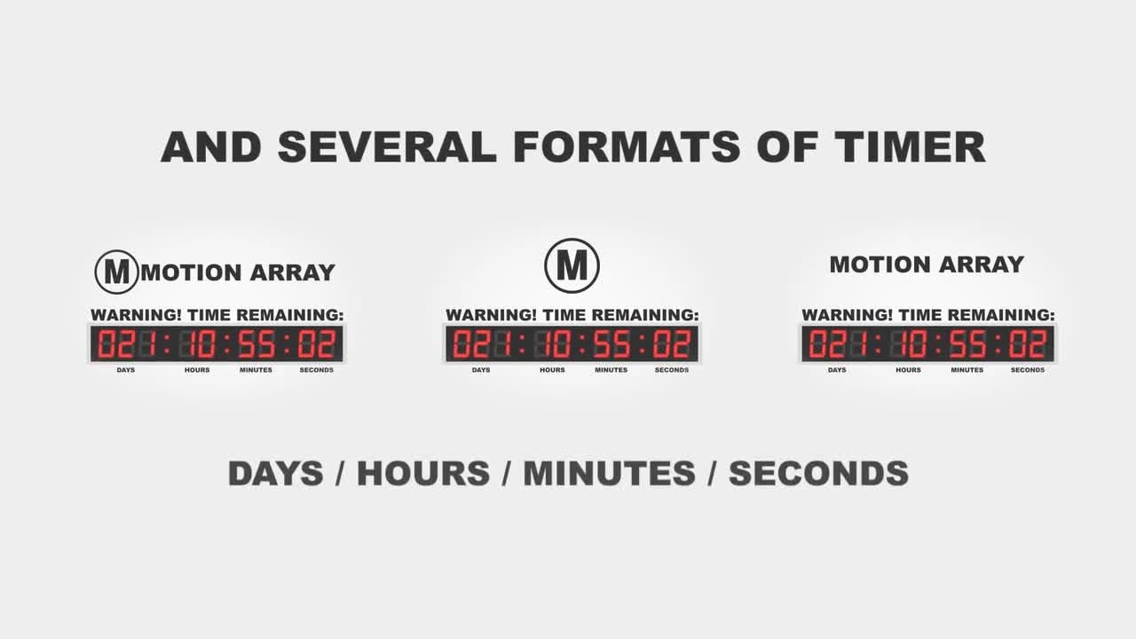 Countdown Timer After Effects Templates | Motion Array