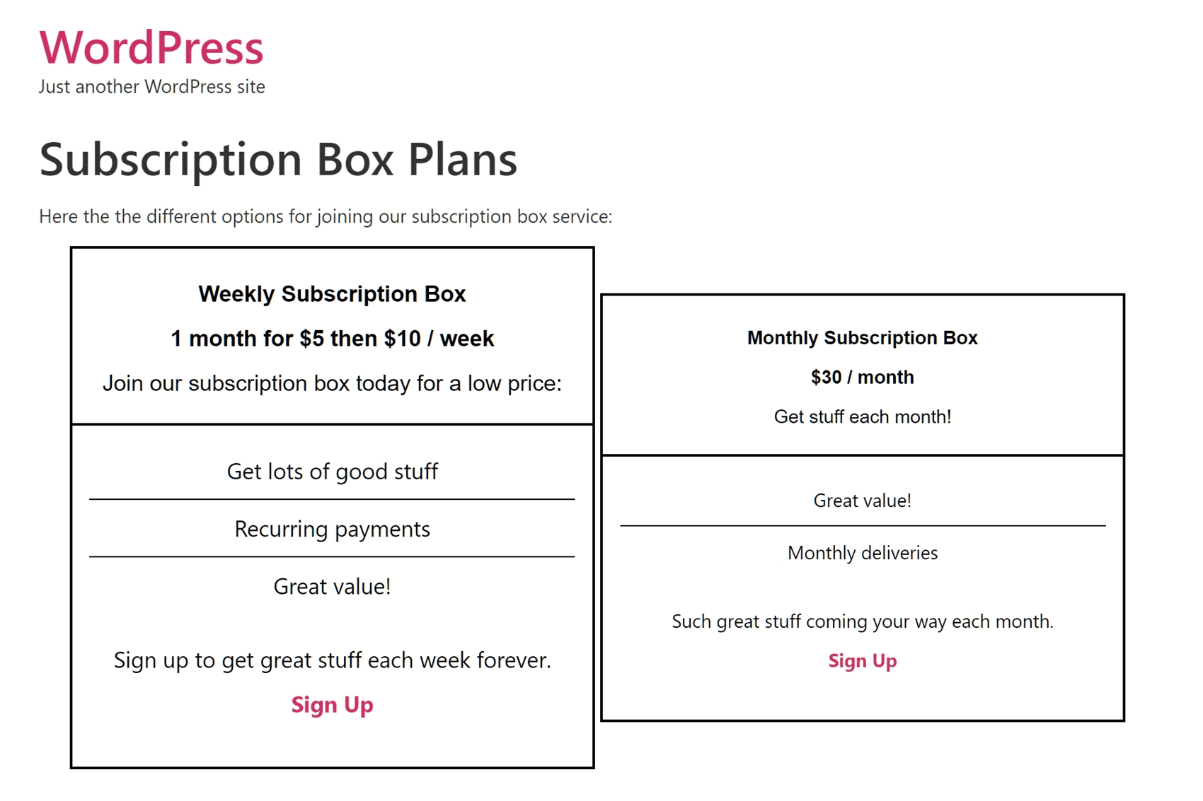 creating a subscription box business in memberpress