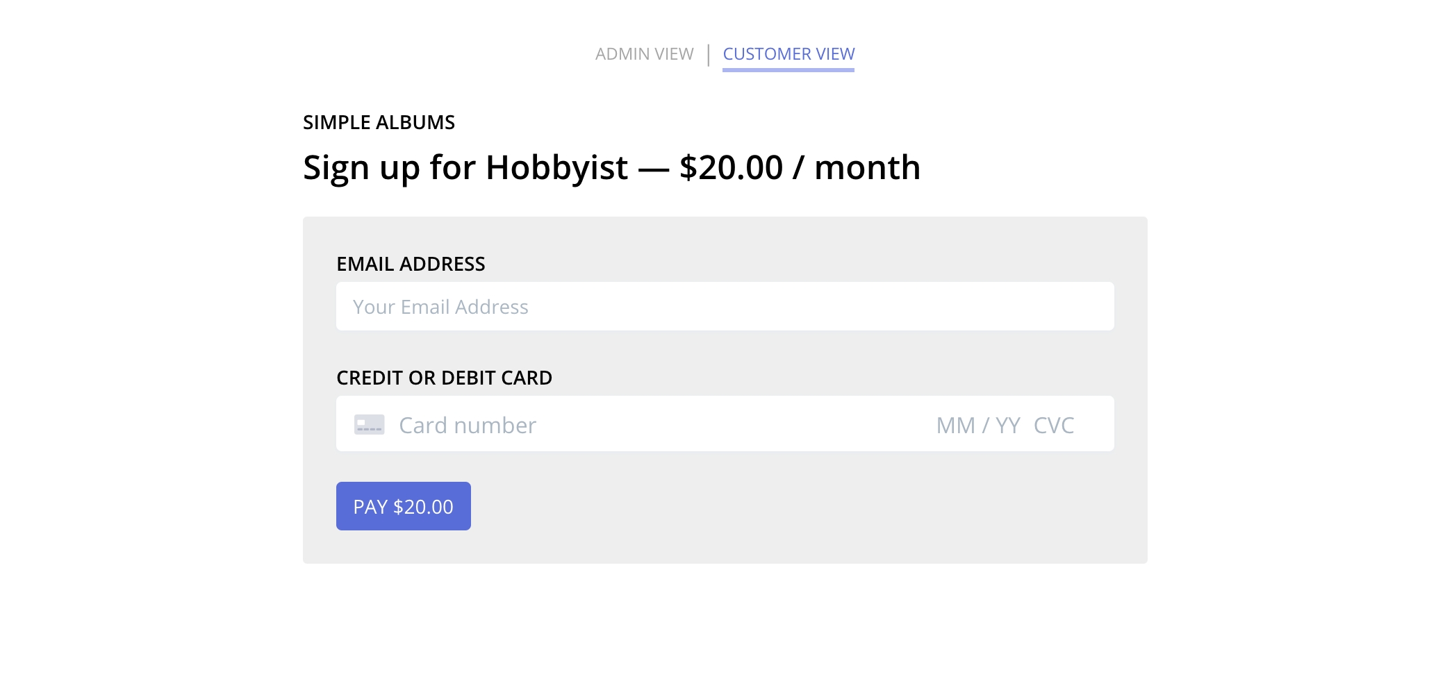 creating monthly recurring subscriptions in stripe using