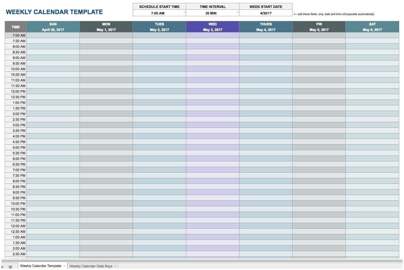 daily calendar template excel appointment schedule template