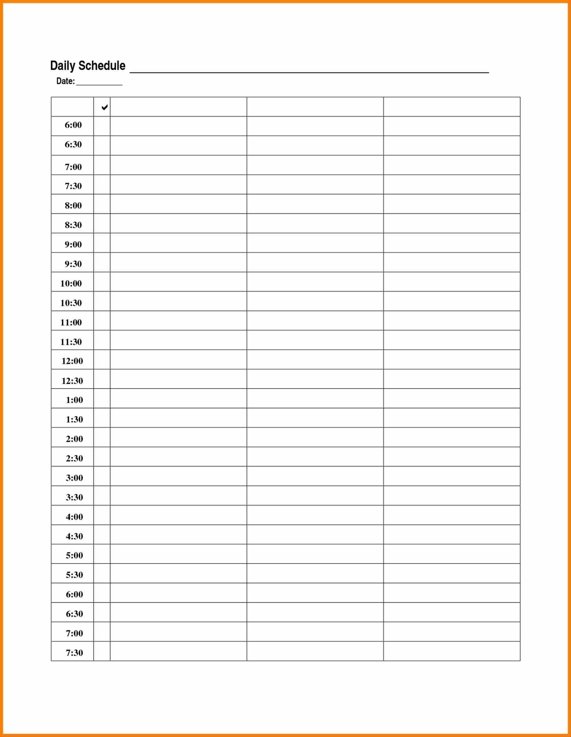 Daily Calendar Template In 2020 | Excel Calendar Template