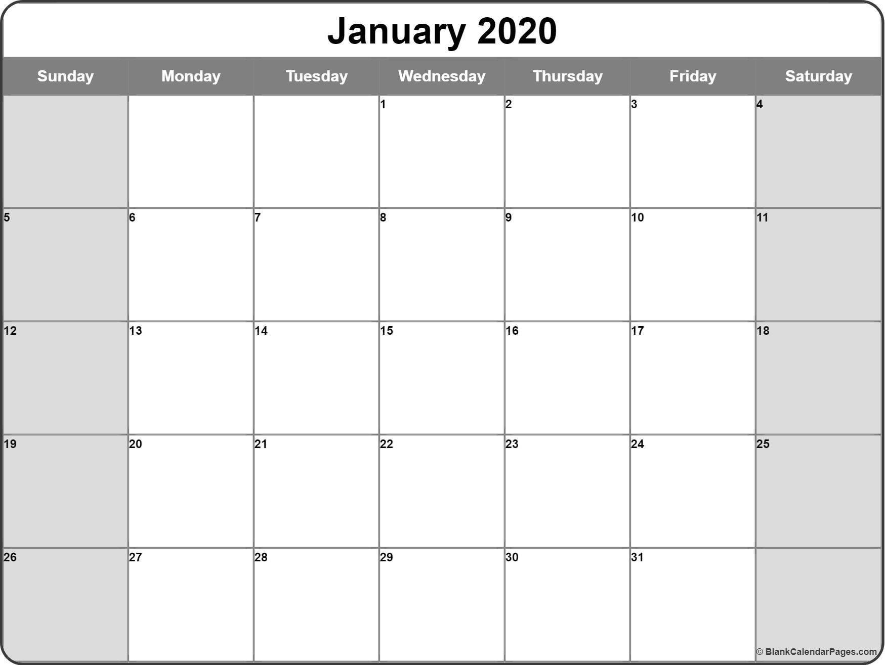 dashing printable monthly calendar with no weekends in 2020