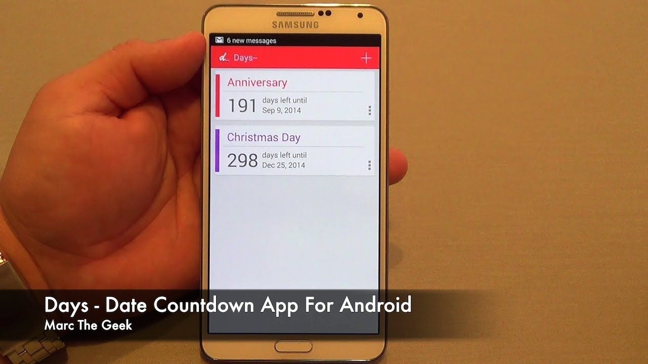 Days Date Countdown App For Android