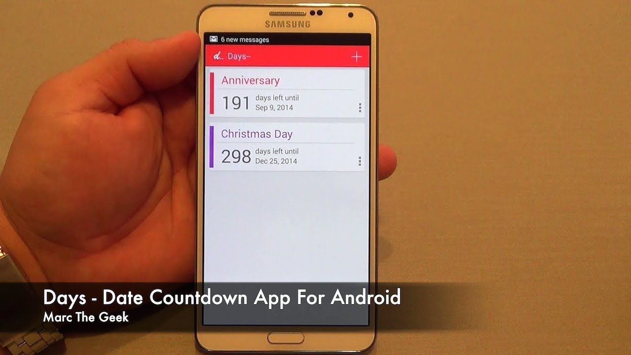 days date countdown app for android