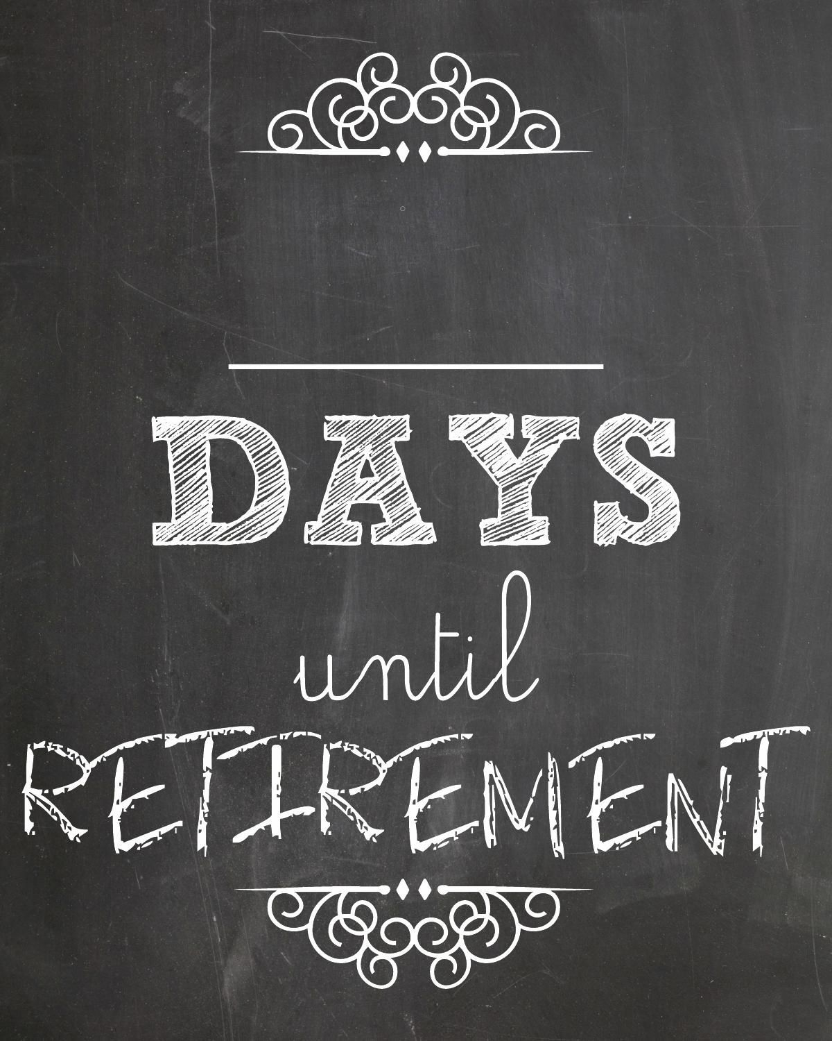 days until retirement | retirement countdown, countdown