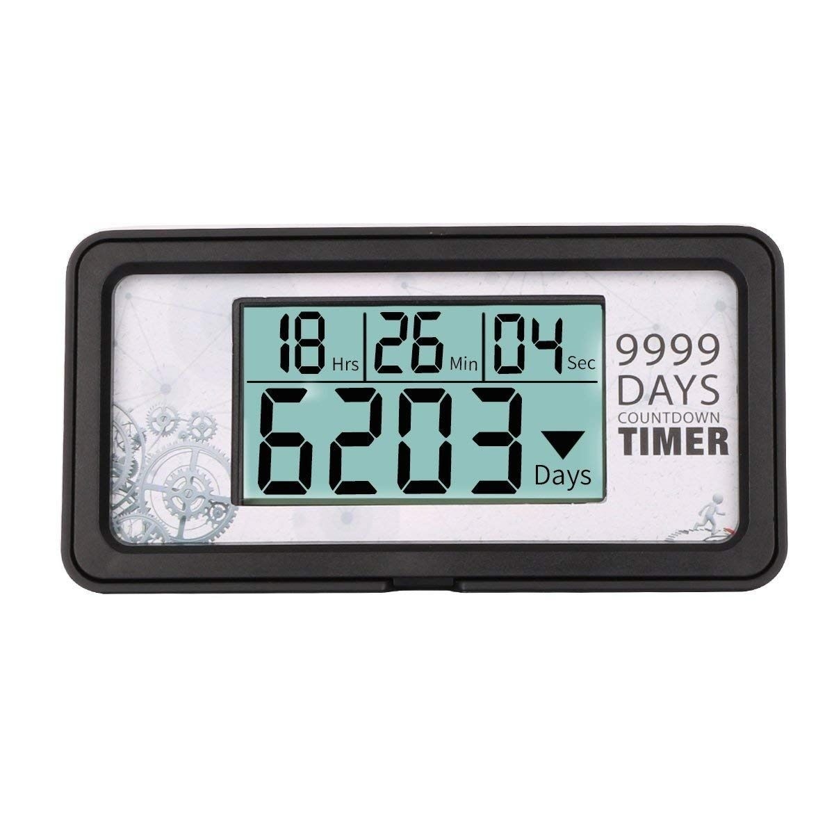 digital 9,999 day countdown clock timer days nine rong lcd