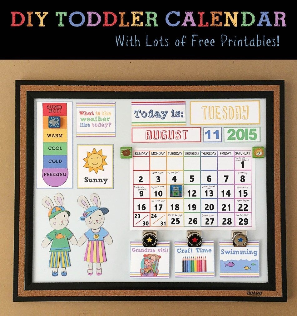 diy children&#039;s calendarcrafting cheerfully | toddler