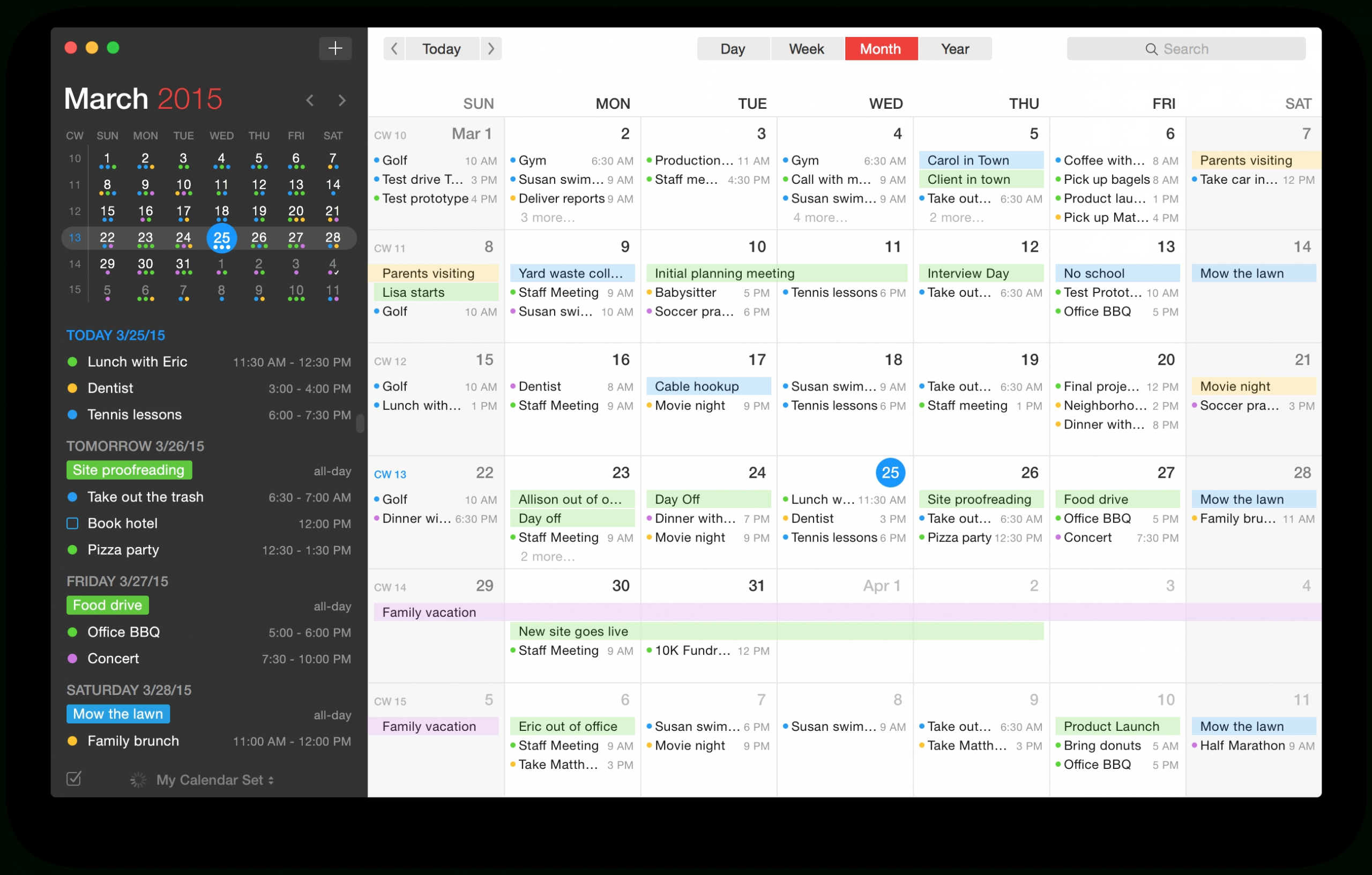 Download Month View Mac Os Sierra Calendar Png Image With