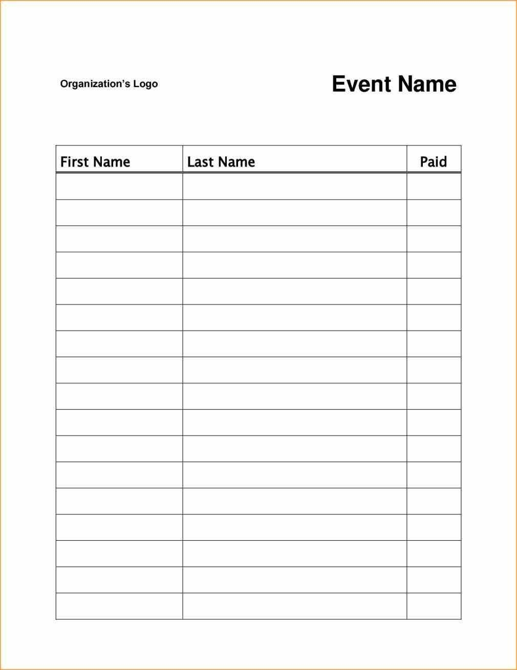 event or class workshop forms a sign up sheet template word