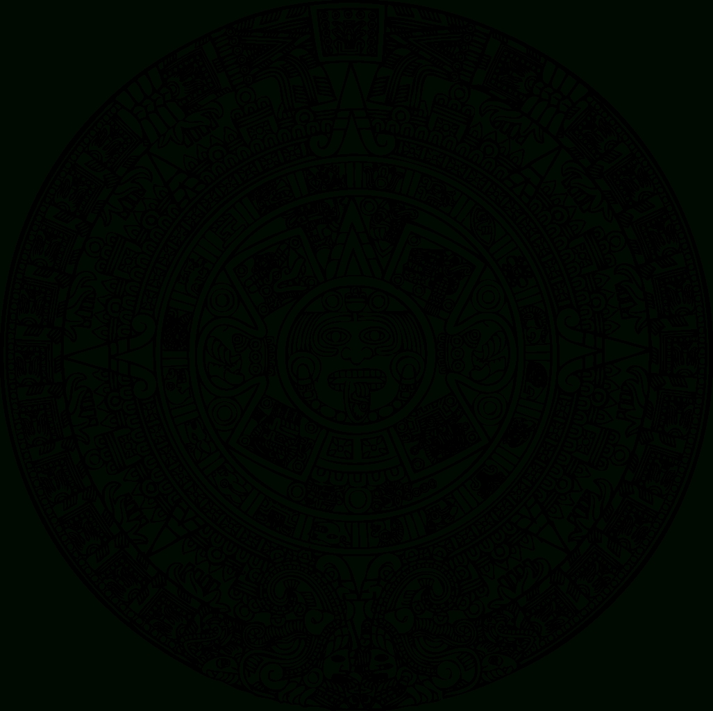 File:aztec Calendar Svg Wikimedia Commons