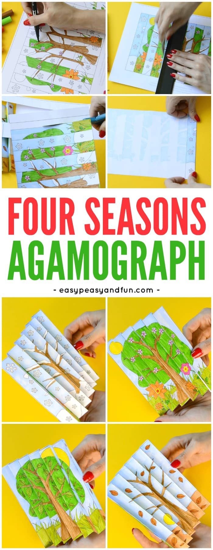 four seasons agamograph template easy peasy and fun