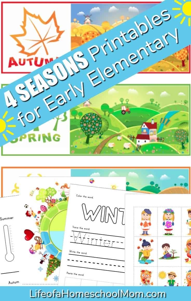 Four Seasons Free Printable Pack | Free Homeschool Deals ©