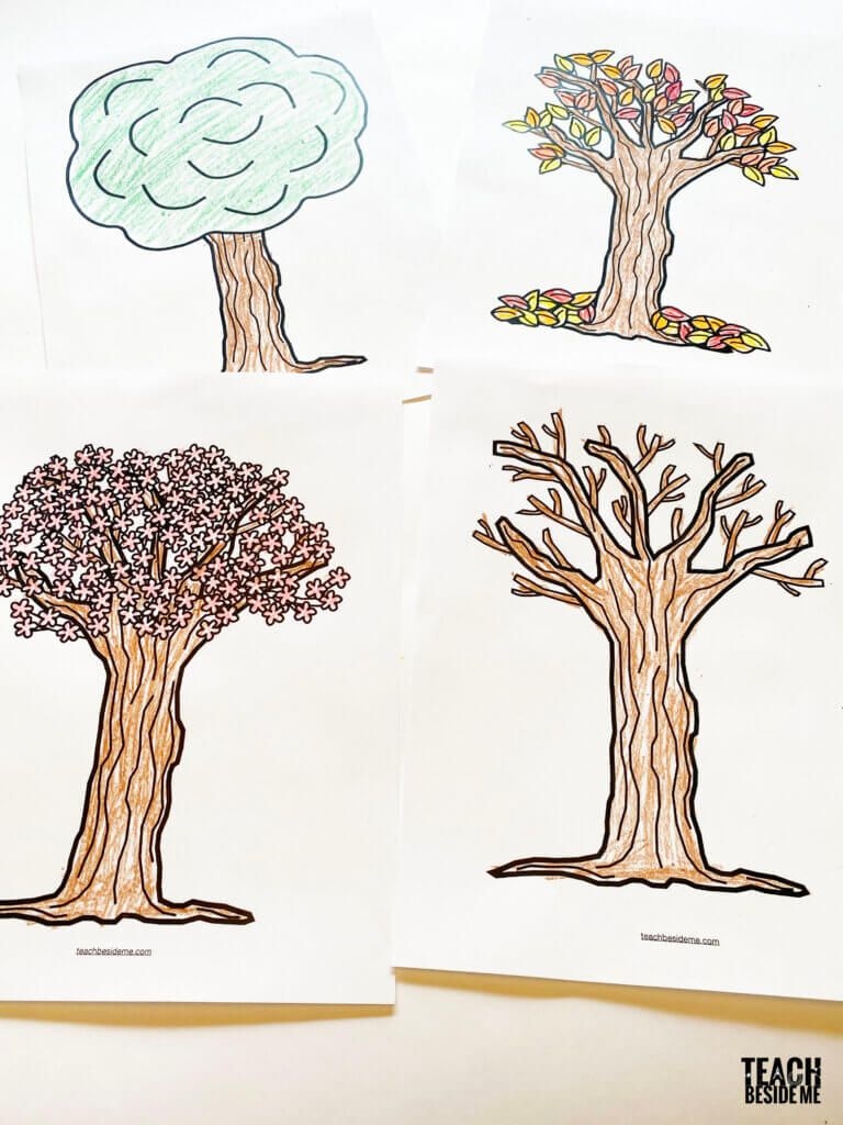 four seasons tree craft for preschool – teach beside me