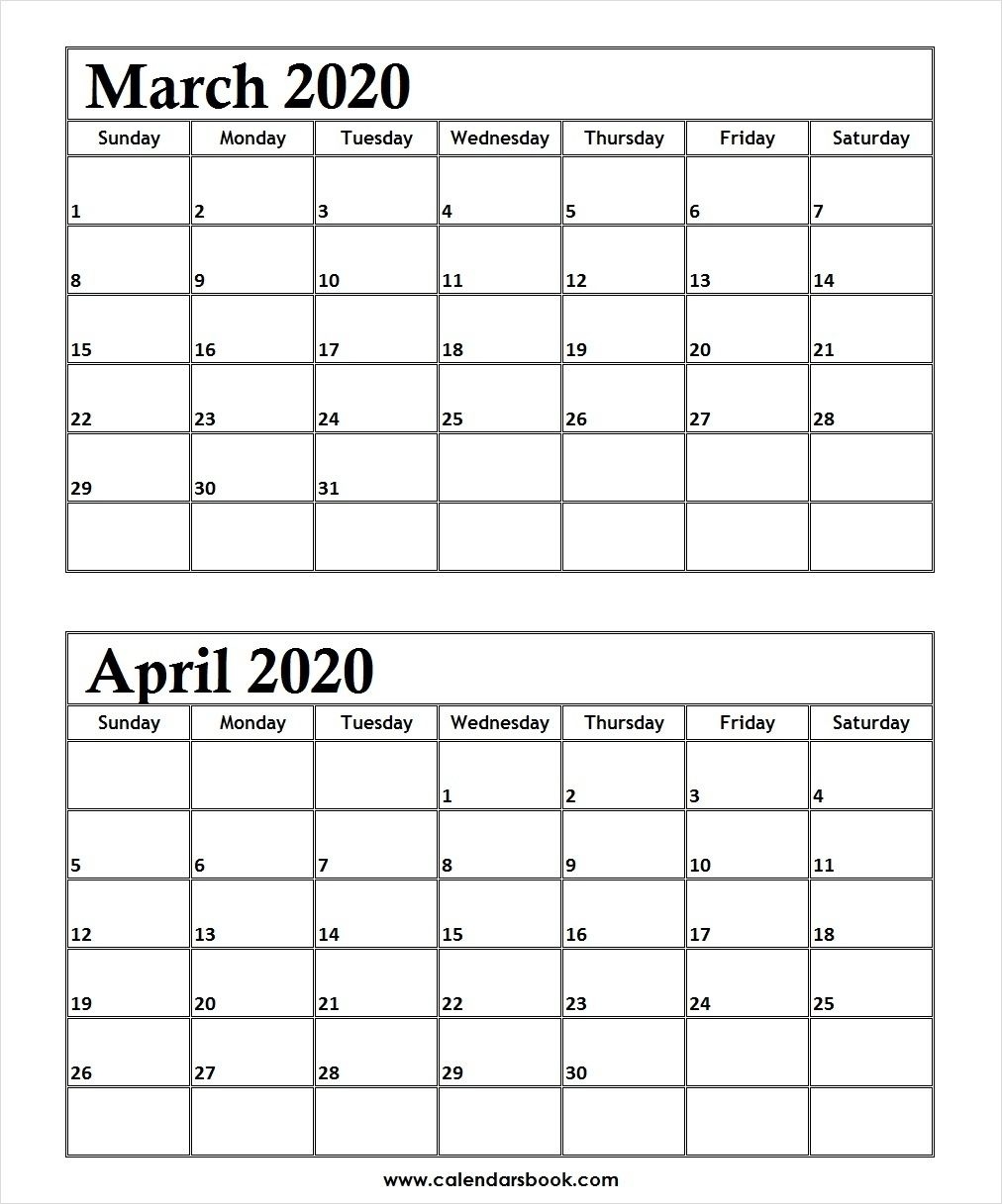 Free 2 Month Calendar Template 2020 | Month Yearly Calendar