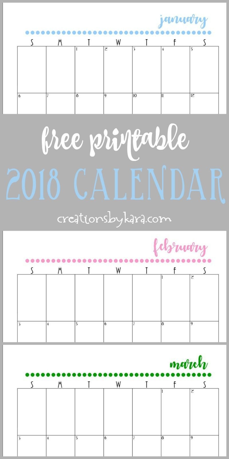 free 2018 calendar printable fits perfectly in a 3 ring
