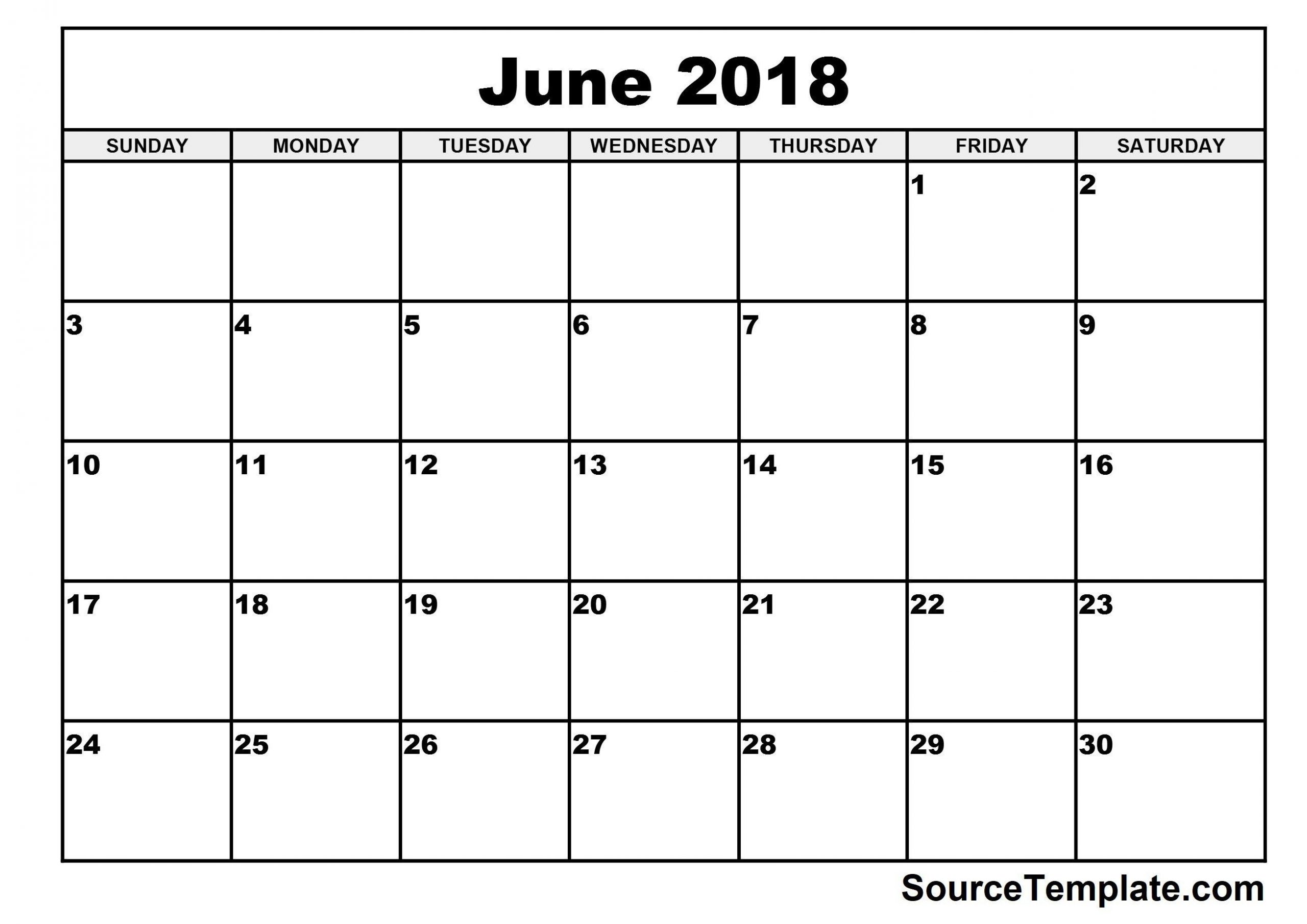 Free 5 June 2018 Calendar Printable Template Pdf Source