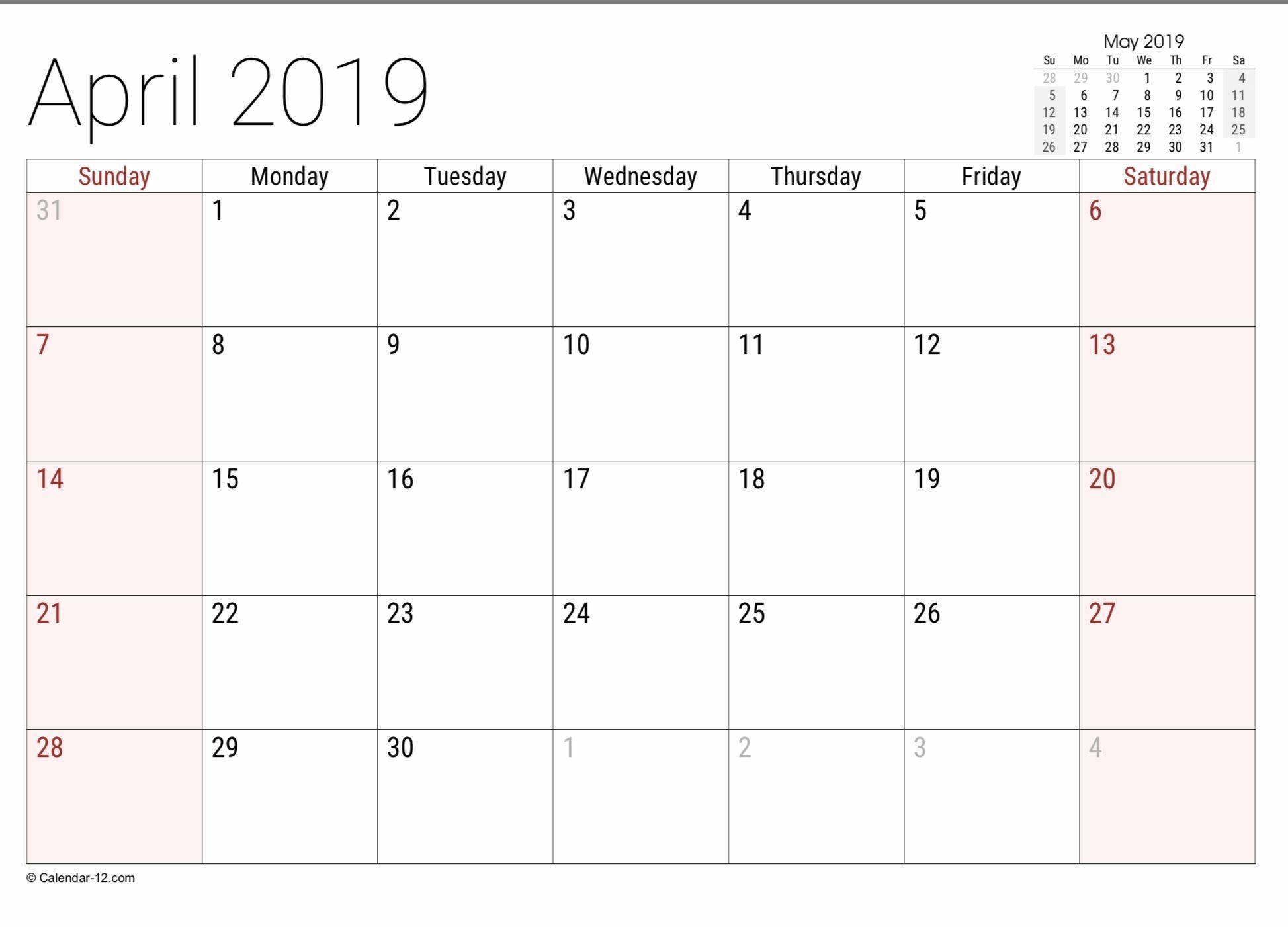 free free 8 1/211 blank calendar in 2020 | free