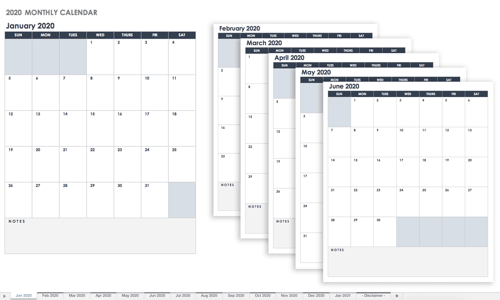 free google calendar templates | smartsheet