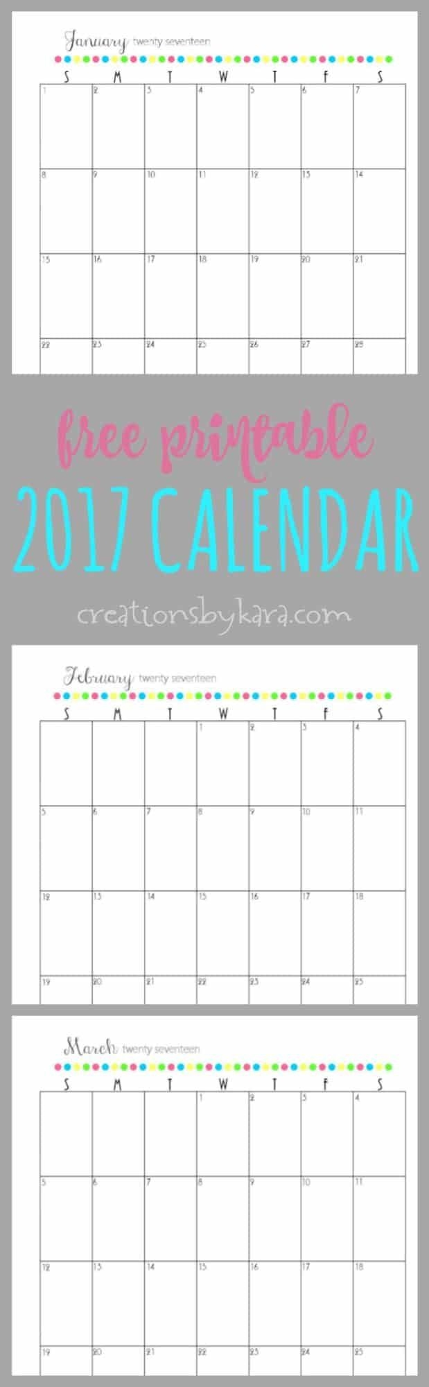 free printable 2017 calendar creationskara