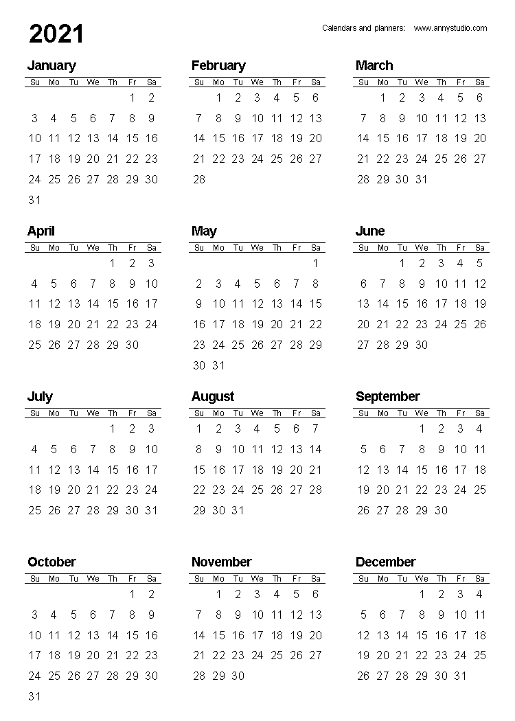 2021 6 Month Calendar Staring On Monday - Example Calendar Printable