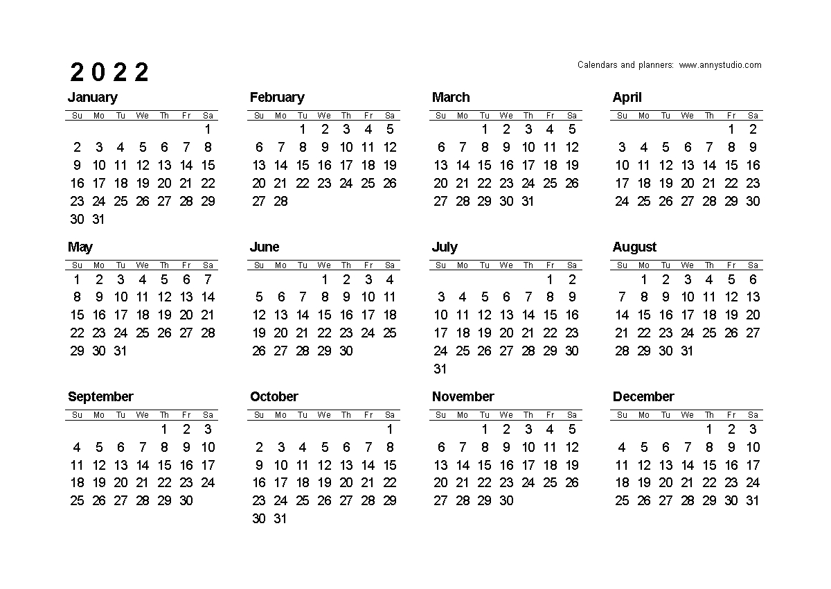 Free Printable Calendars And Planners 2021, 2022 And 2023