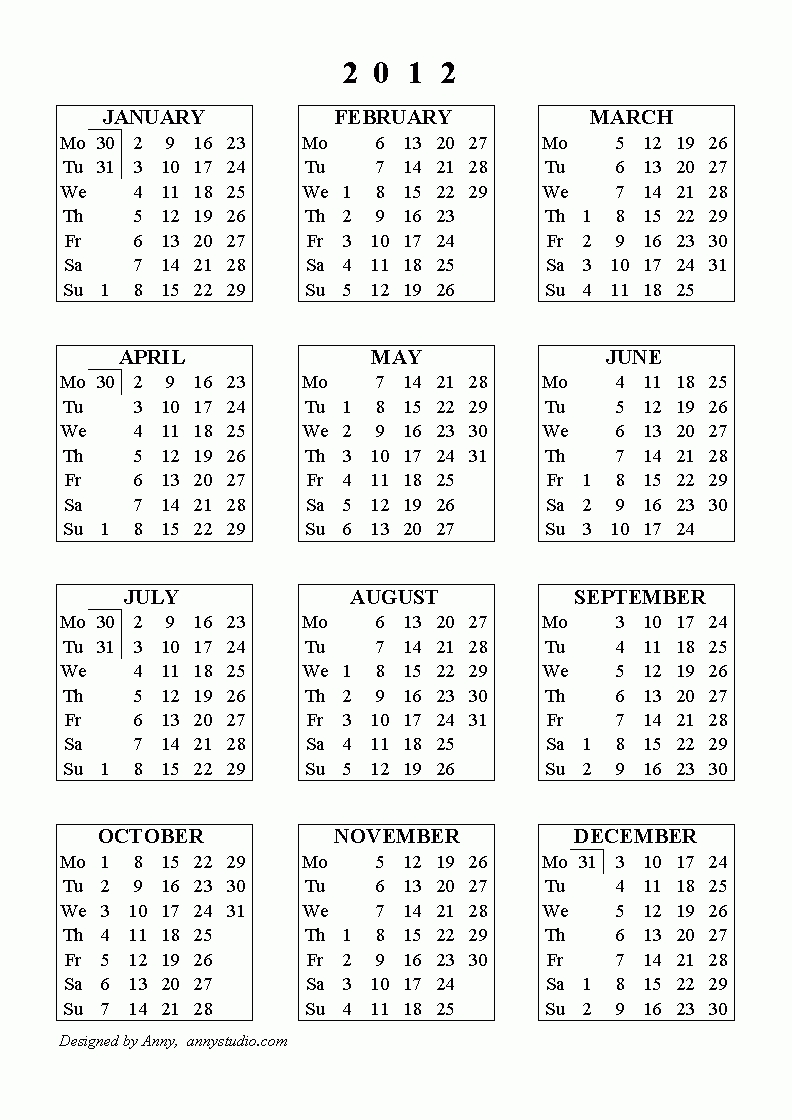 free printable calendars and planners for 2020 and past years