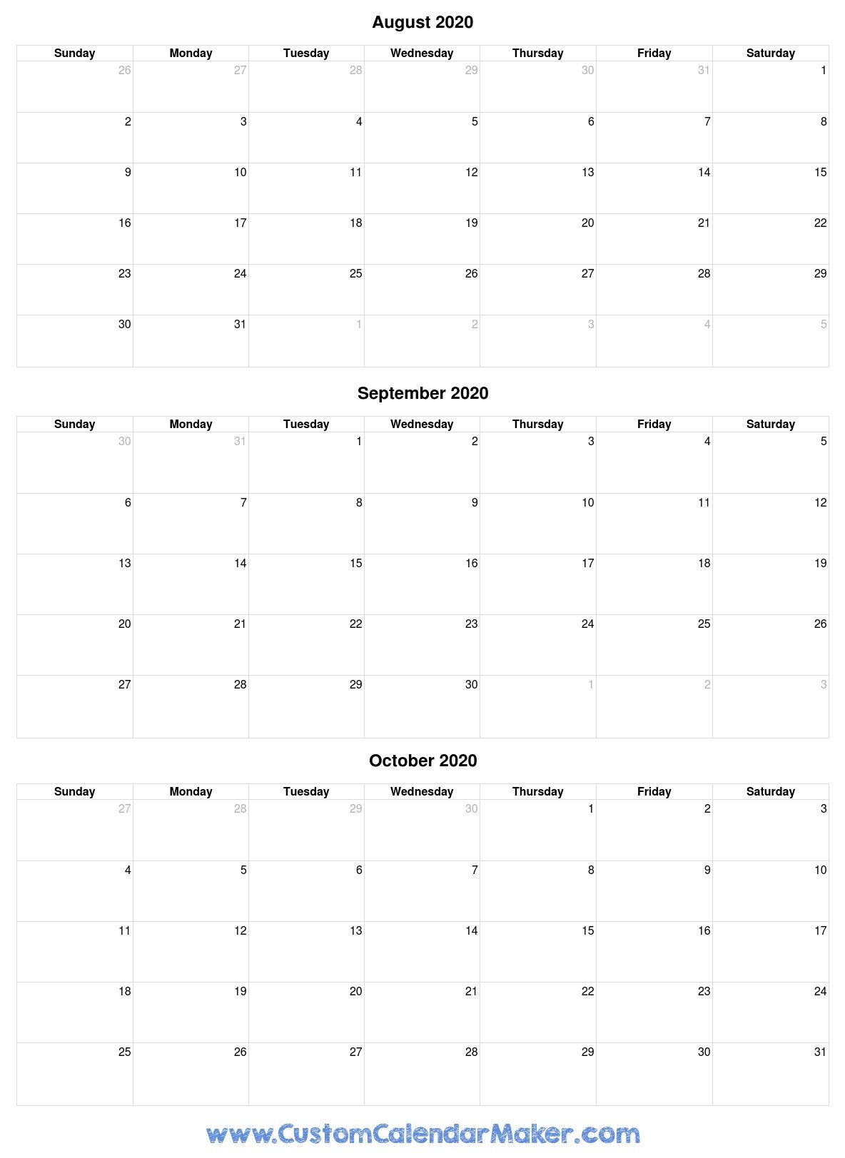 free printable calendars, blank pdf templates to print a