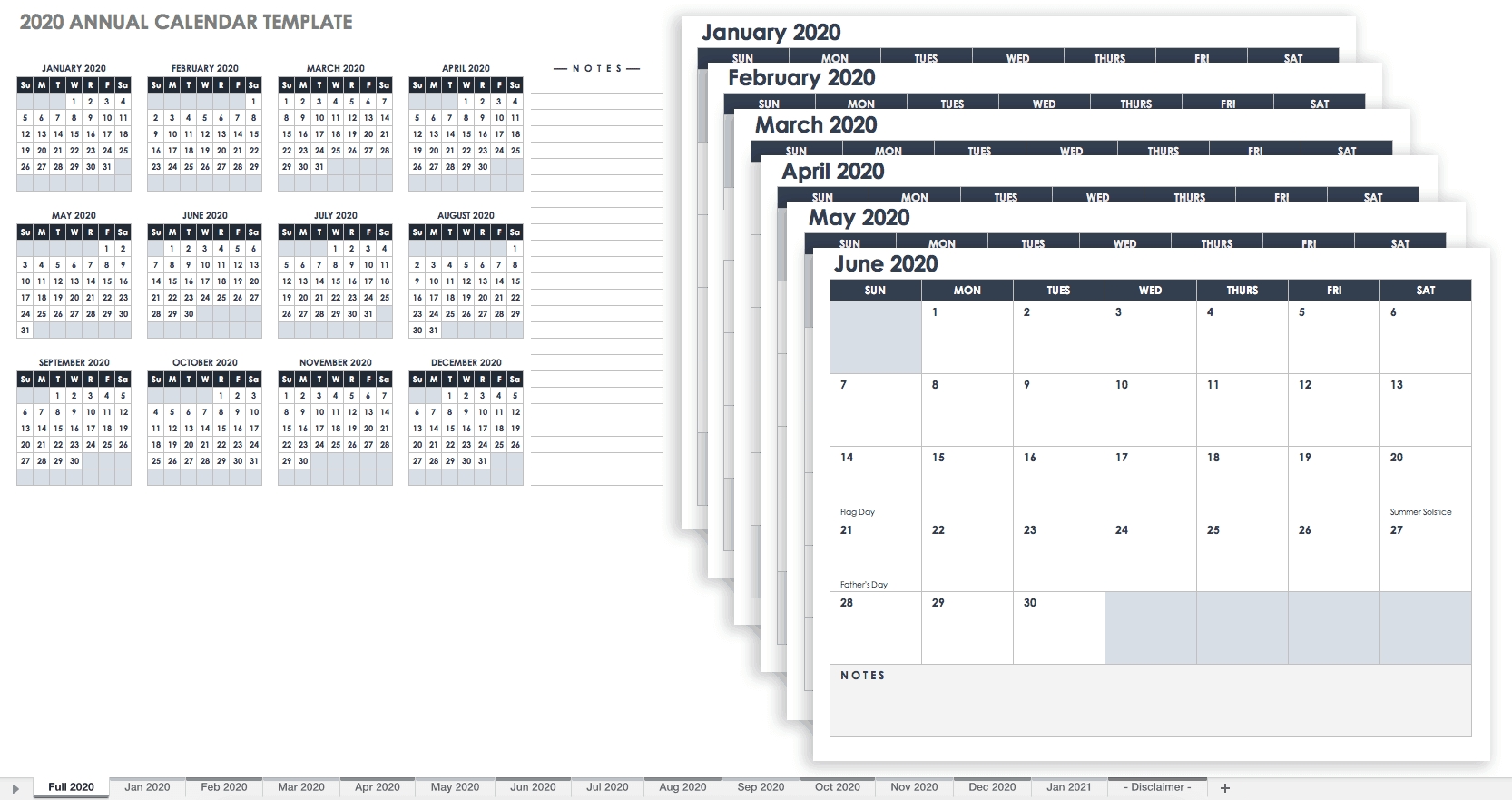 free, printable excel calendar templates for 2019 &amp; on