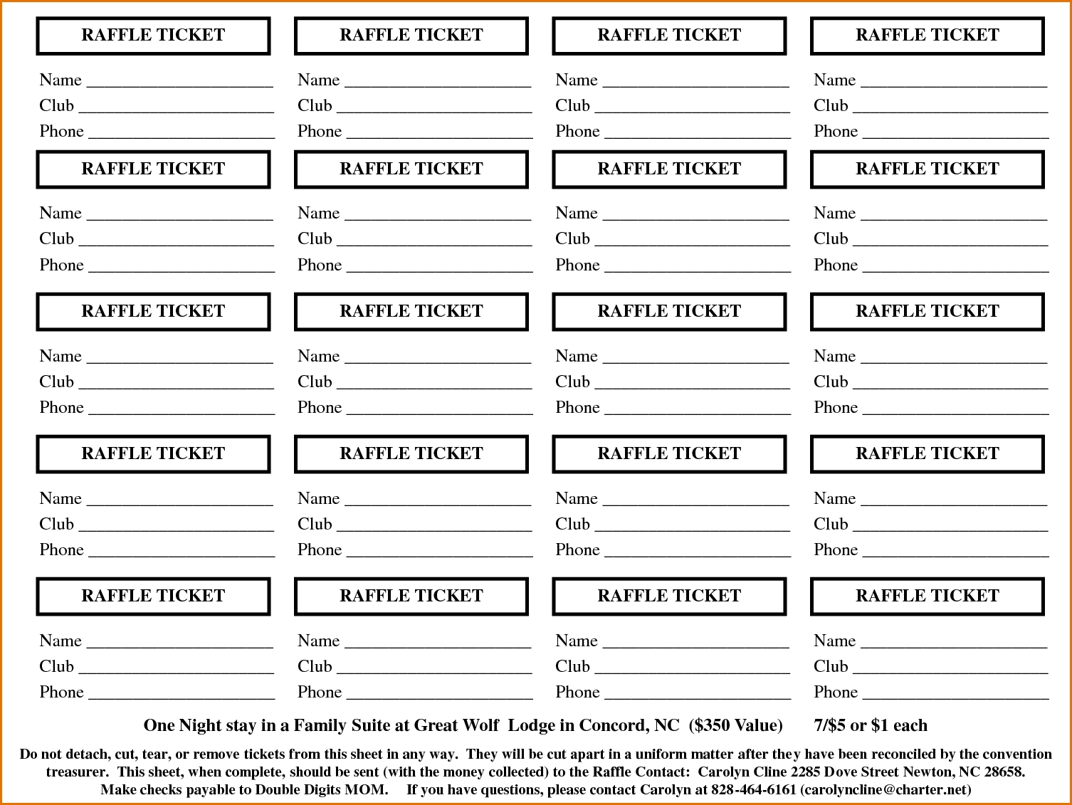 Free Printable Raffle Ticket Template 2 8 Free Printable