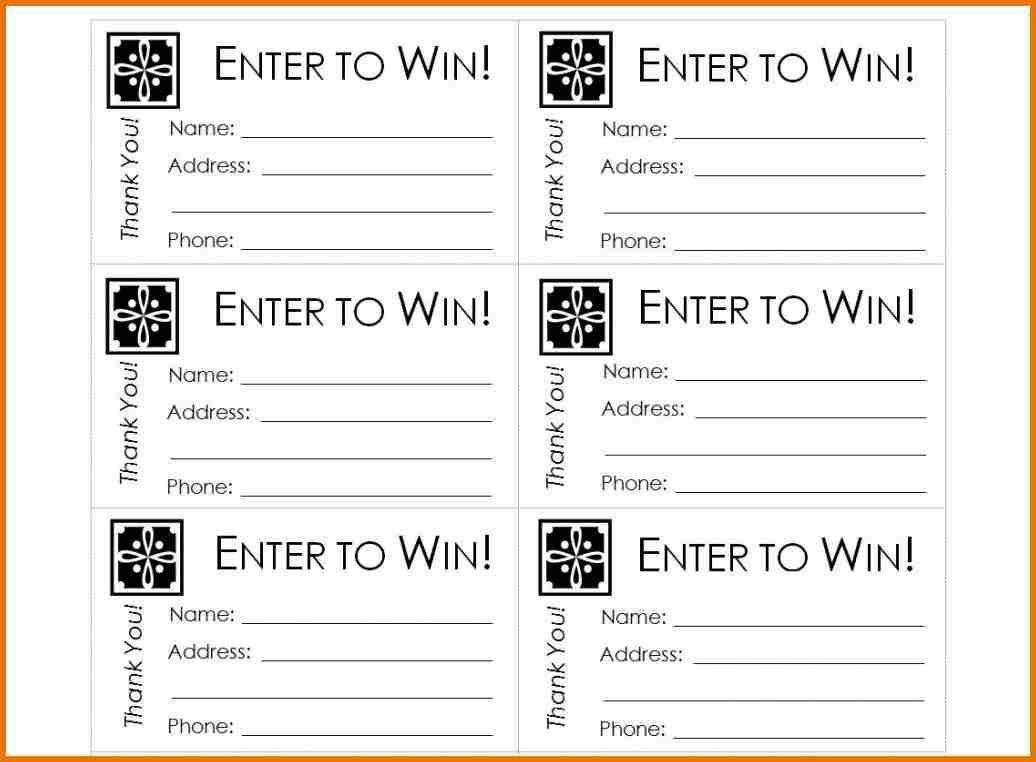 Free Printable Raffle Ticket Template Raffle Ticket