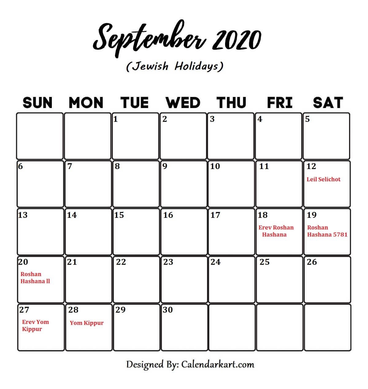 Free Printable September 2020 Calendar With Holidays {us And