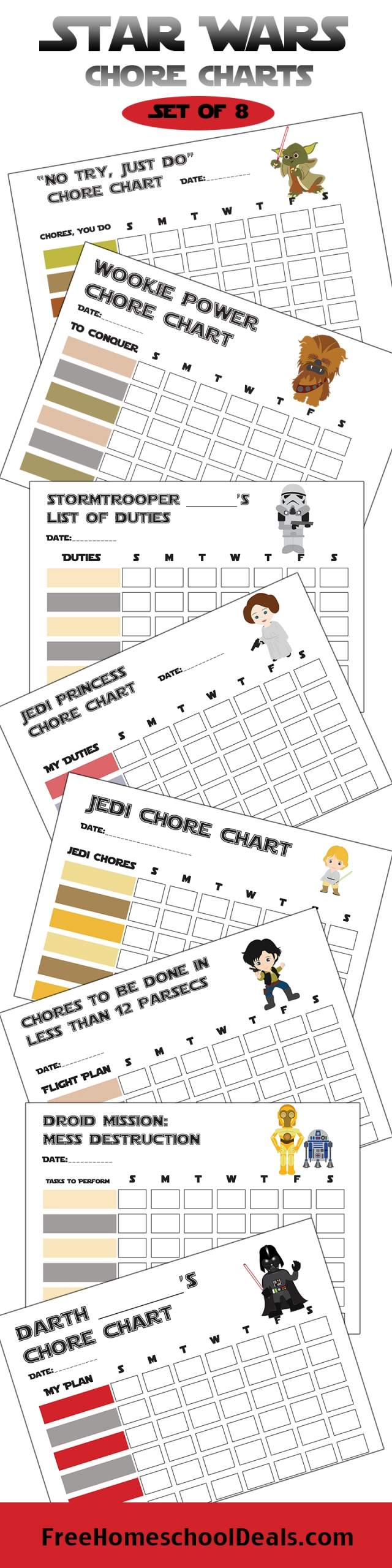 Free Printable Chore Charts Star Wars