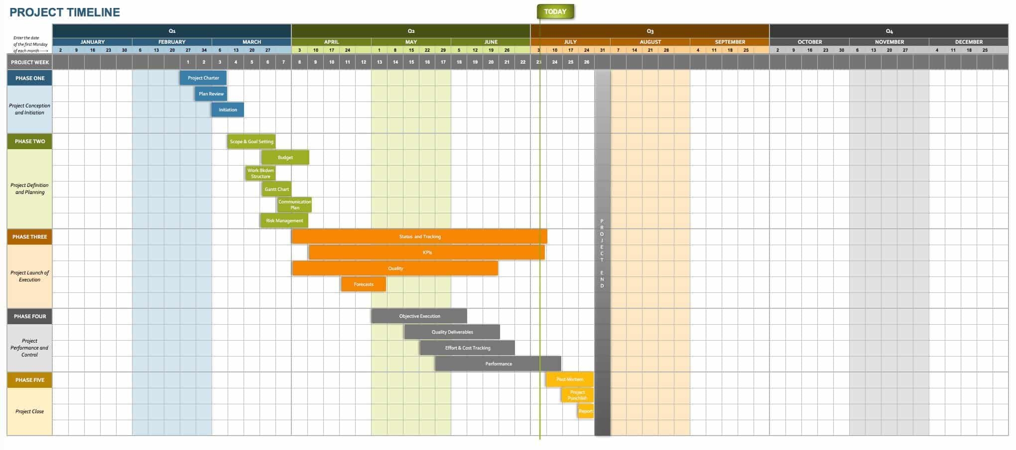 free project calendar templates | smartsheet