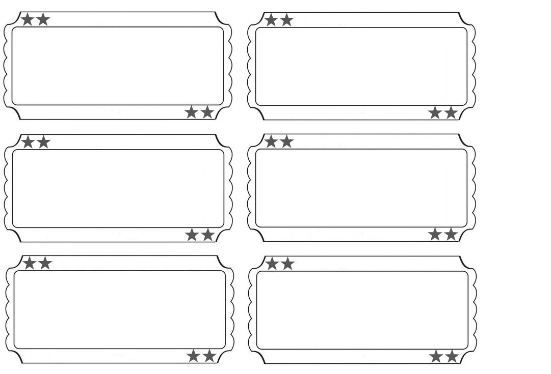 Free Printable Carnival Ticket Templates | Ticket Template