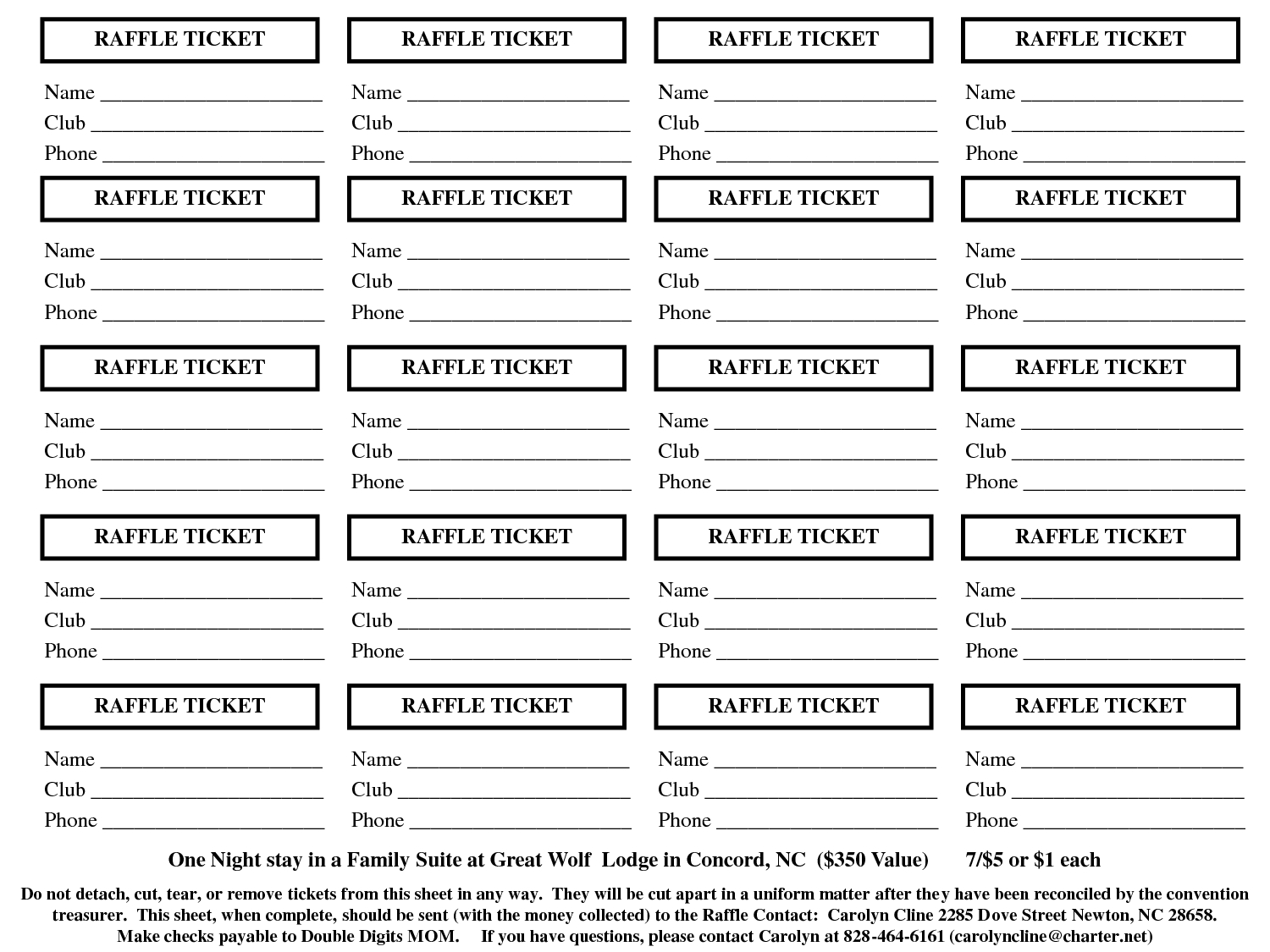 free raffle ticket template sheet | raffle ticket template