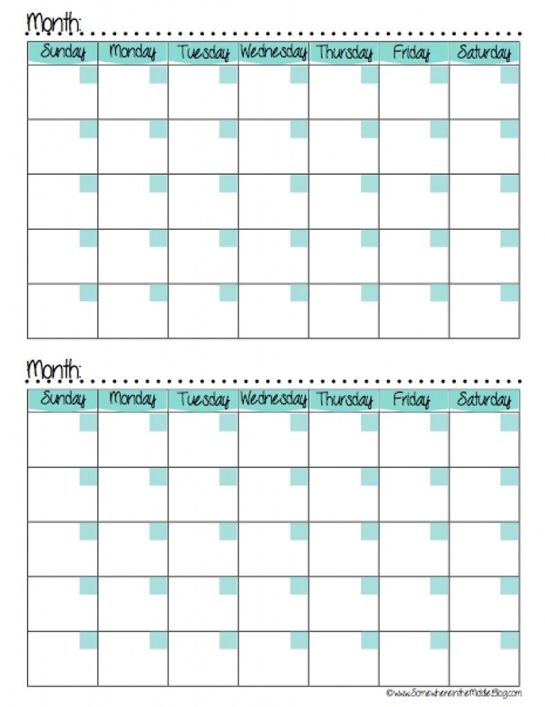 Fresh Printable 2 Month Calendar | Free Printable Calendar