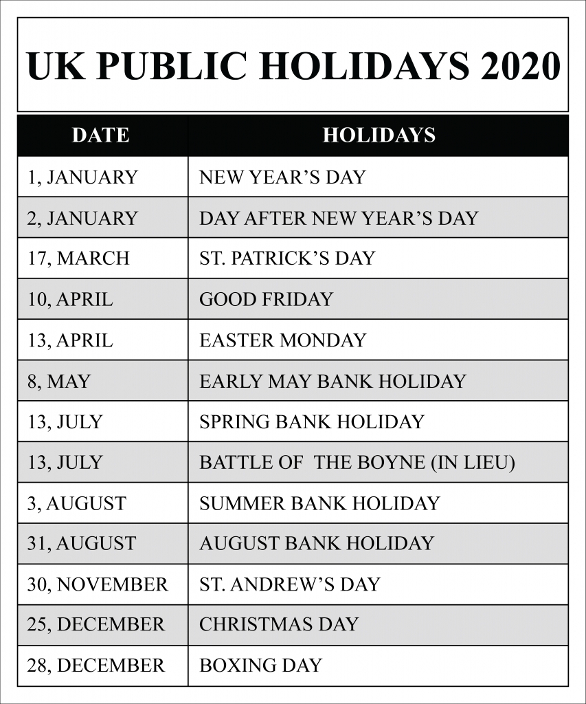 Full List Of March Holidays 2020 Calendar With Festival