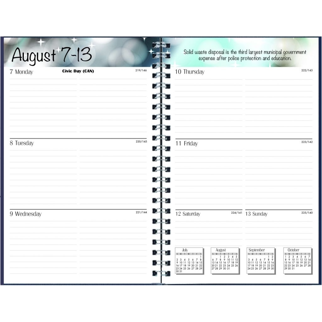 House Of Doolittle 27502 Recycled Academic Weekly/monthly Appointment Book/planner, 5×8, Black, 2017 2018 27502
