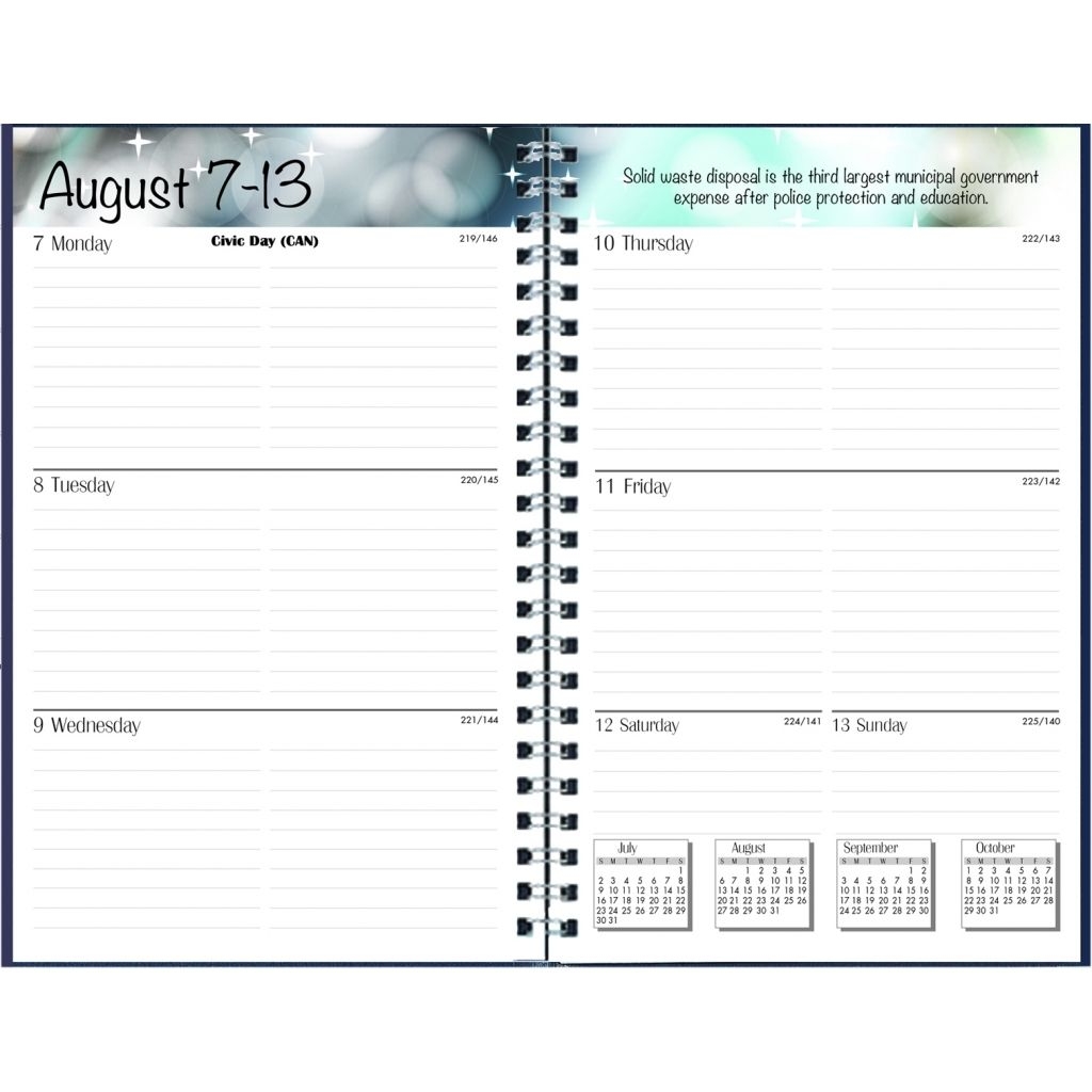 house of doolittle 27502 recycled academic weekly/monthly appointment book/planner, 5x8, black, 2017 2018 27502