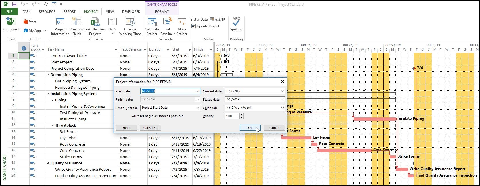 How To Assign A Task Calendar In Microsoft Project