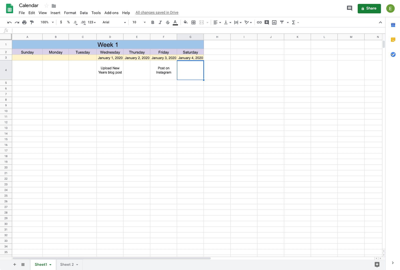 How To Create A Calendar In Google Docs | Copper