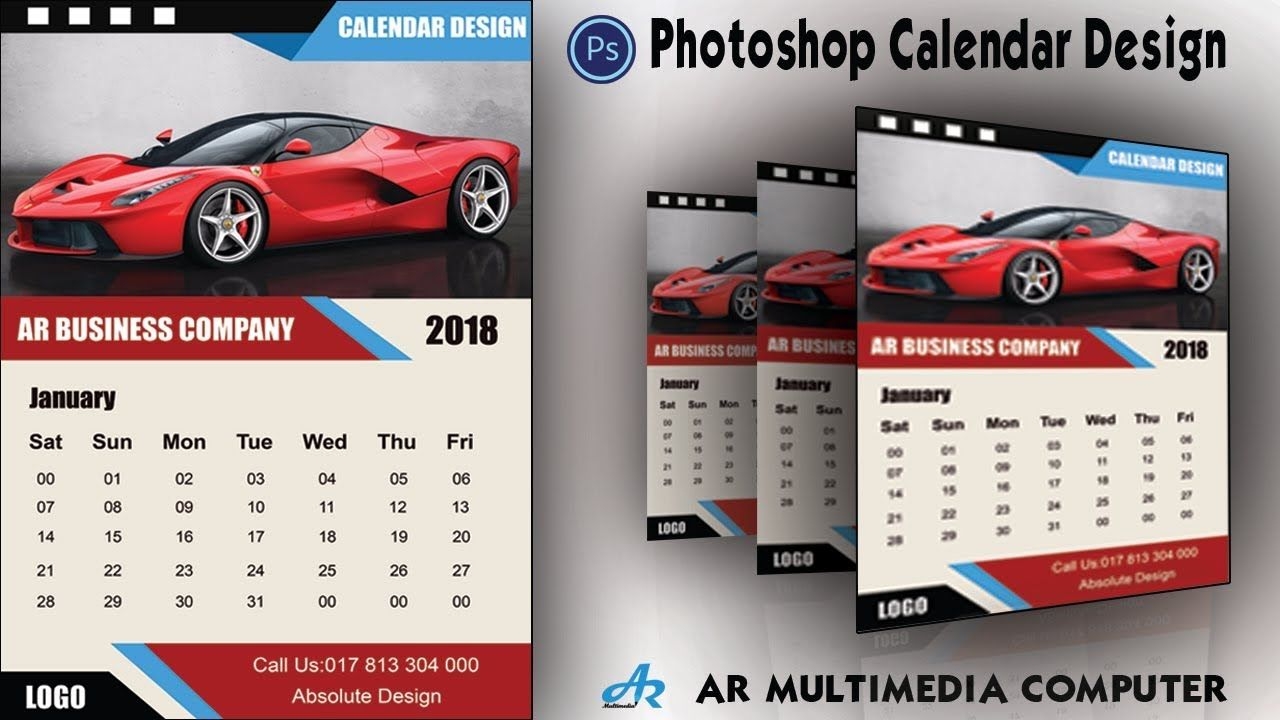 How To Create A Calendar In Photoshop Cc 2018|calendar Design 2018|photoshop Cc Calendar Design